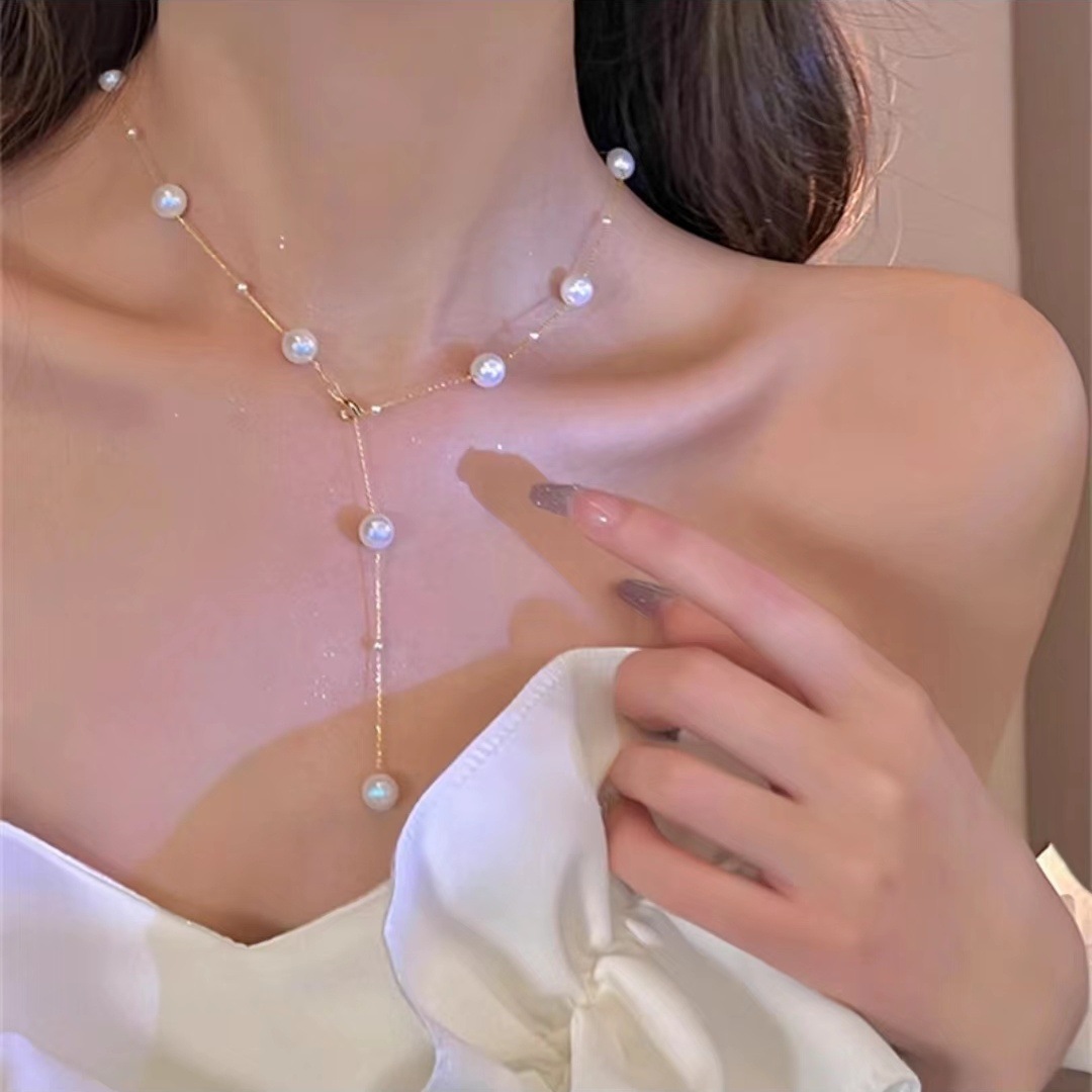 星點仿珍珠項鏈 圖片 3